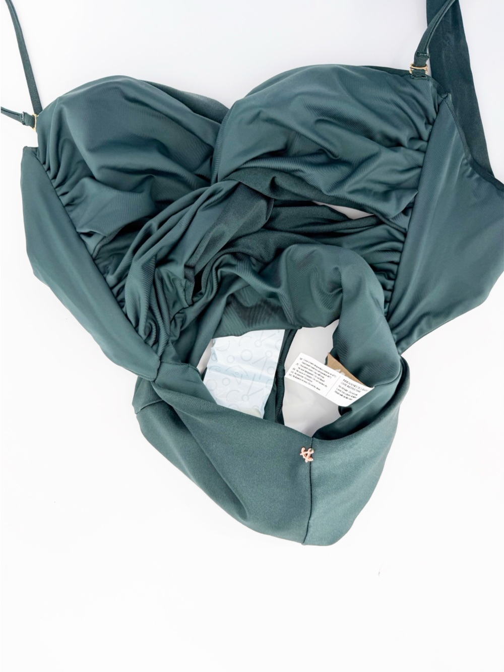 Ancora The Emerald Draped One Piece Swimsuit Small - Picture 7 of 9